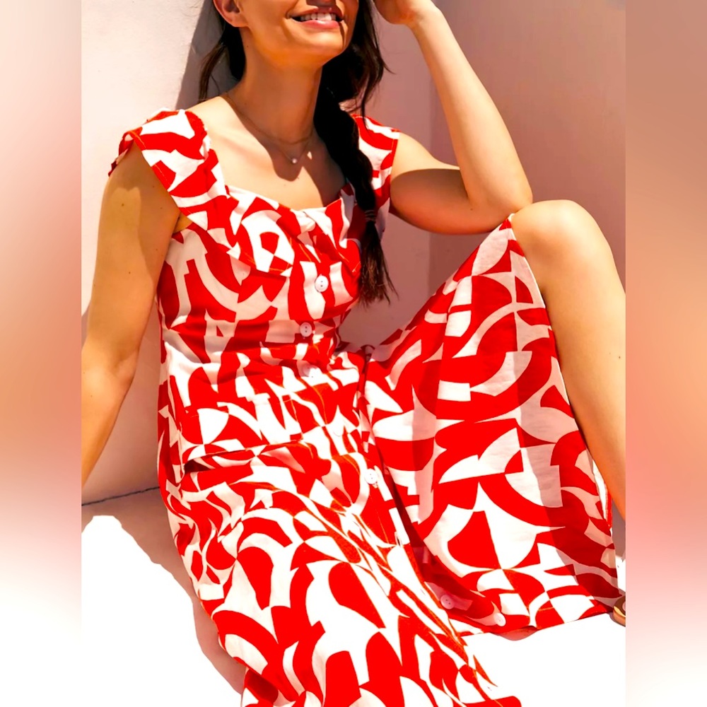 Anthropology off-the-shoulder shirt dress